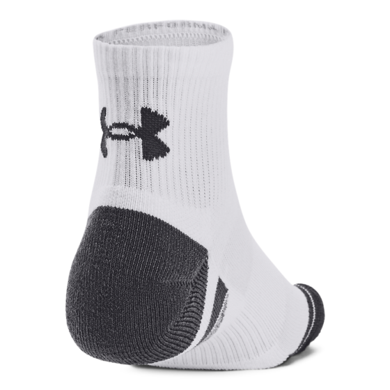 Performance Tech 3-Pack Quarter Socks - White / Jet Gray