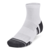 Performance Tech 3-Pack Quarter Socks - White / Jet Gray