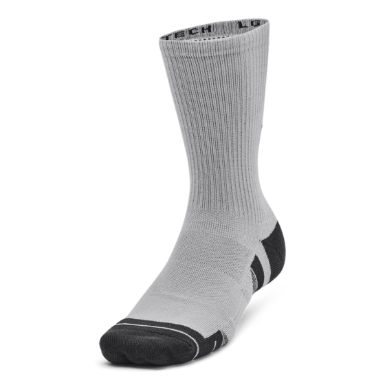 Under Armour Sokker - Performance Tech 3-Pack Crew Socks - Mod Gray / White