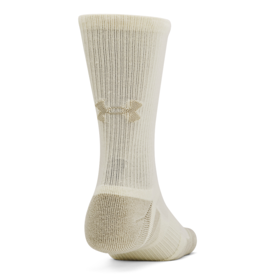 Under Armour Sokker - Performance Tech 3-Pack Crew Socks - City Khaki / Ivory Dune