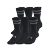 Under Armour Sokker - Essentials 6-Pack Crew Socks - Black / Castlerock