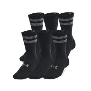 Under Armour Sokker - Essentials 6-Pack Crew Socks - Black / Castlerock