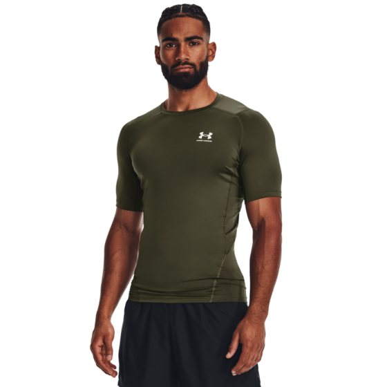 Mænds Under Armour - Compression SS T-shirt - Marine Green