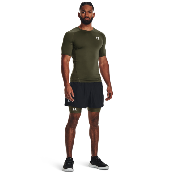 Mænds Under Armour - Compression SS T-shirt - Marine Green