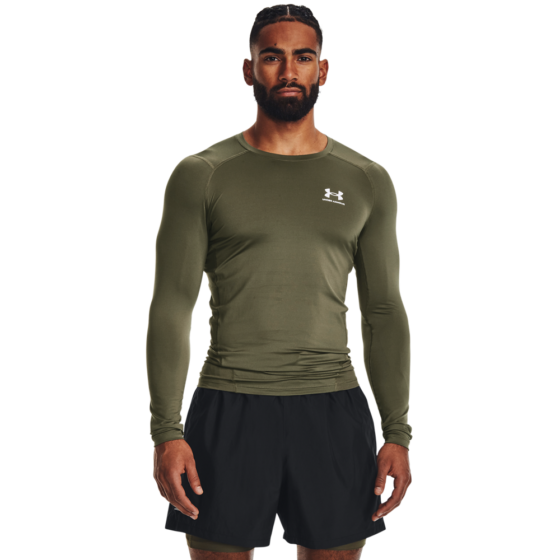 Mænds Under Armour - Compression LS T-shirt - Marine Green