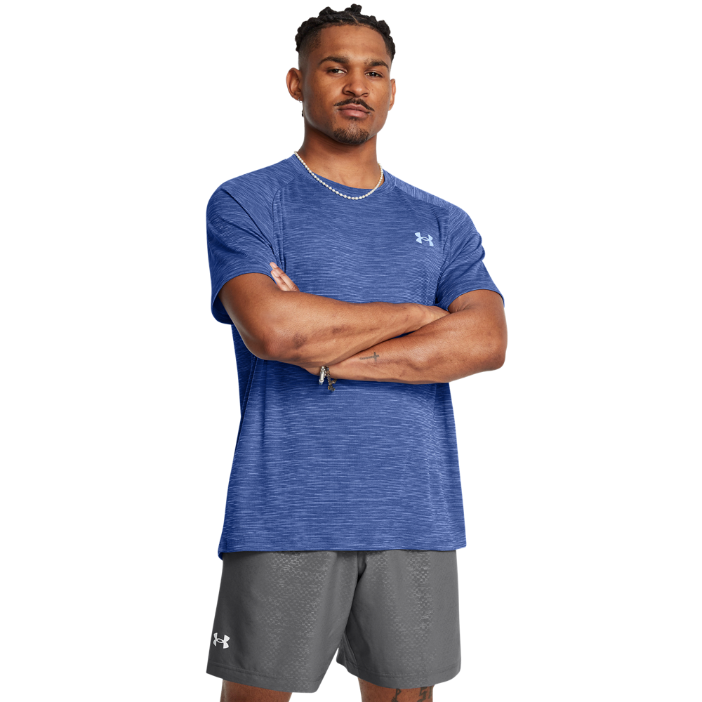 Under Armour Mænds - Tech Textured SS - Tech Blue XXL