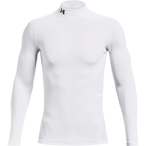 Under Armour Mænds - Coldgear Armour Compression Mock - White