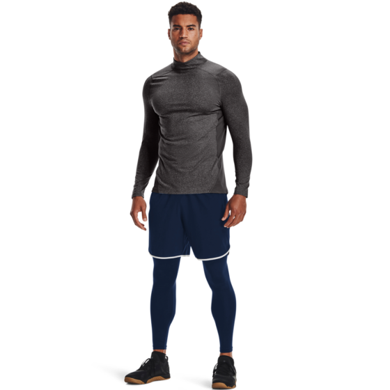 Under Armour Mænds - Coldgear Armour Fitted Mock - Charcoal Light Heather