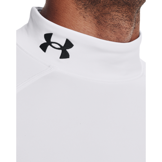 Under Armour Mænds - Coldgear Armour Fitted Mock - White