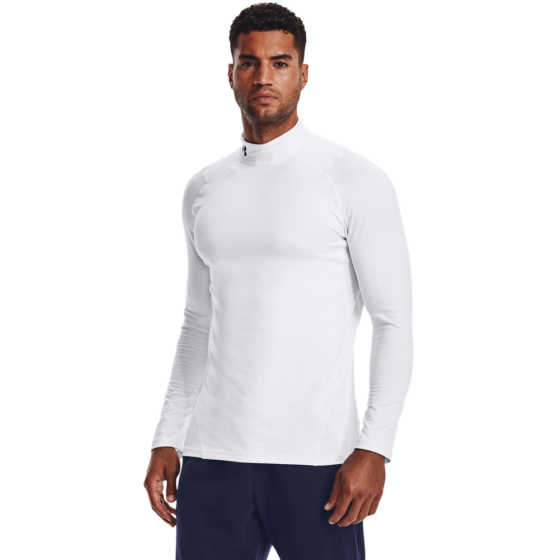 Under Armour Mænds - Coldgear Armour Fitted Mock - White