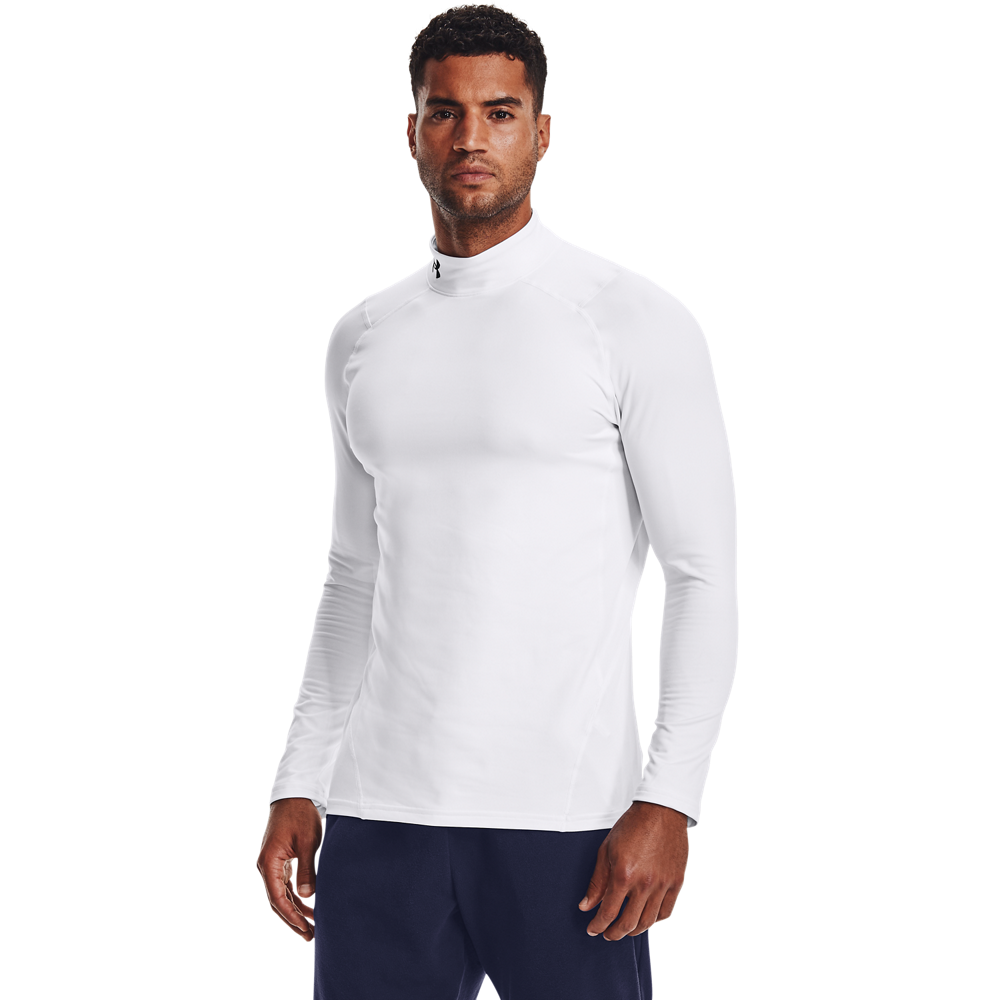 Under Armour Mænds - Coldgear Armour Fitted Mock - White M