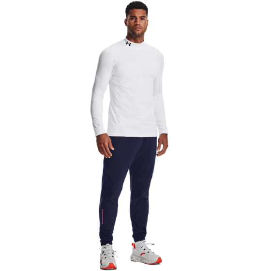 Under Armour Mænds - Coldgear Armour Fitted Mock - White