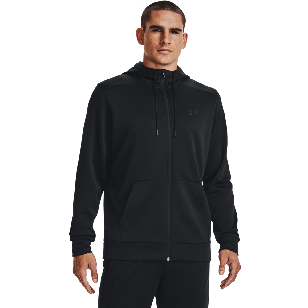 Under Armour Mænds - Armour Fleece Full-Zip Hoodie - Black L