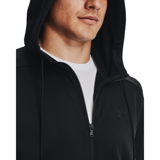 Under Armour Mænds - Armour Fleece Full-Zip Hoodie - Black