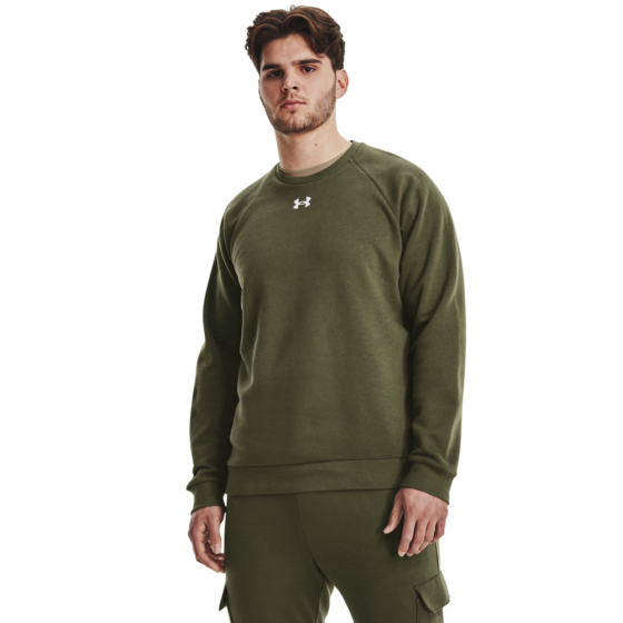 Under Armour Mænds - Rival Fleece Crew - Marine OD Green