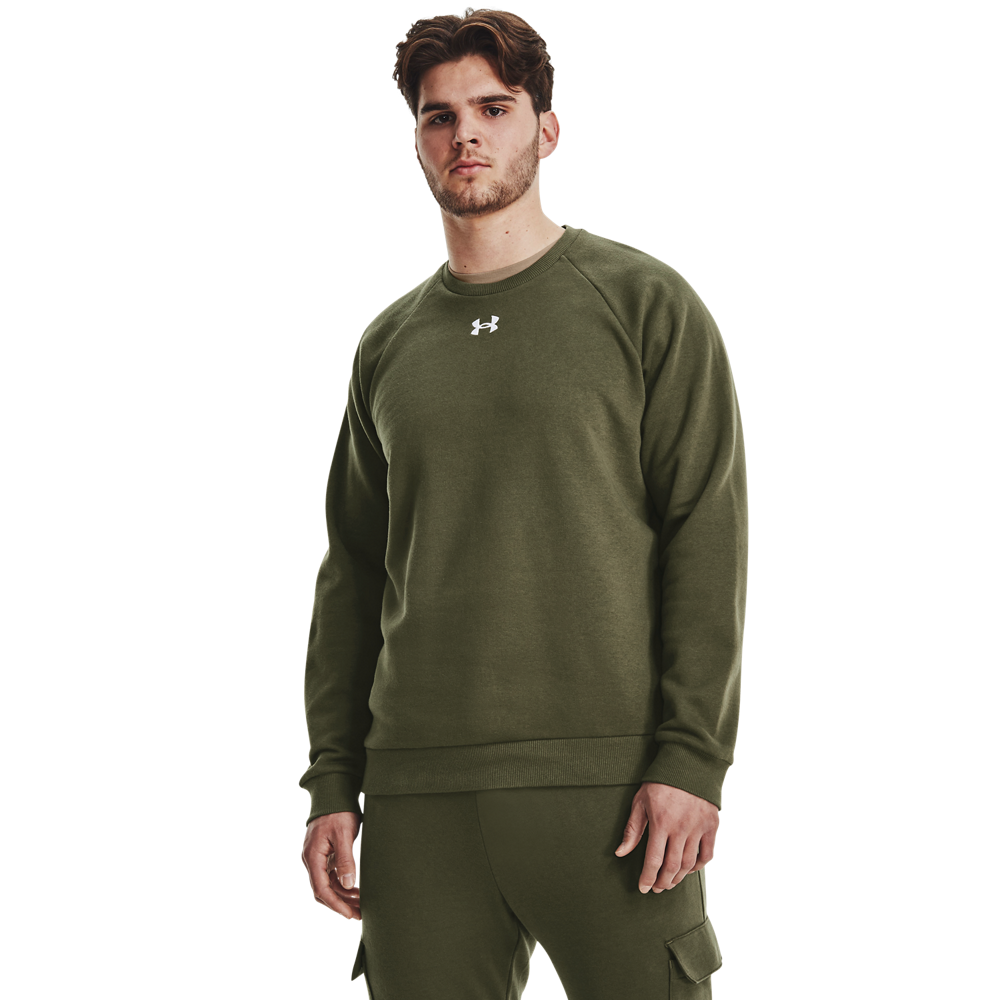 Under Armour Mænds - Rival Fleece Crew - Marine OD Green L