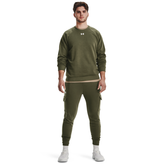 Under Armour Mænds - Rival Fleece Crew - Marine OD Green