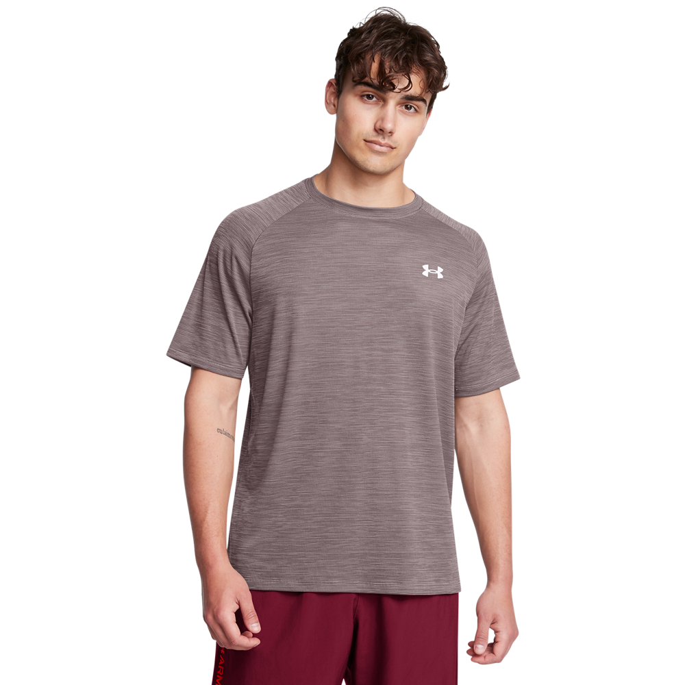 Under Armour Mænds - Tech Textured Ss - Tetra Gray 3XL