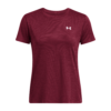 Under Armour Kvinder - Tech Textured Shortsleeve - Cardinal Red