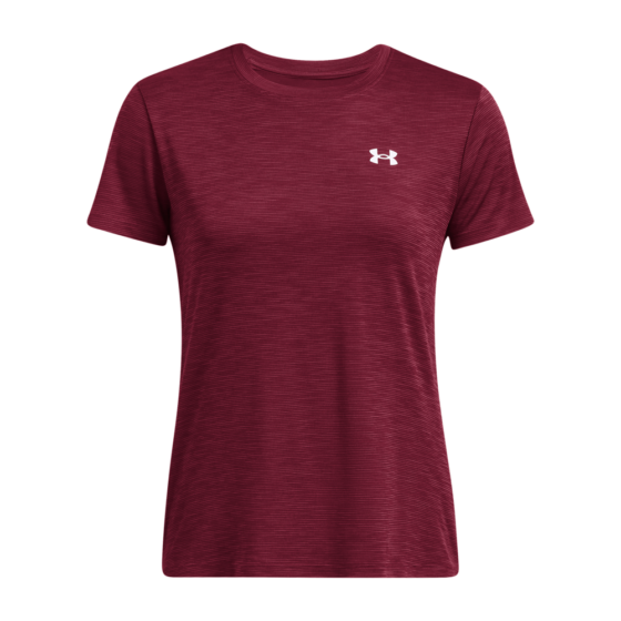 Under Armour Kvinder - Tech Textured Shortsleeve - Cardinal Red